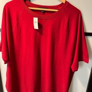 Solid Bright Red Baseball T: Comfort